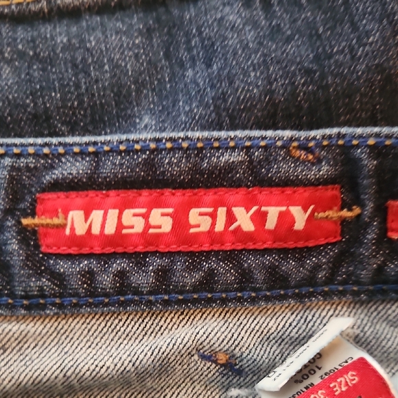 Miss Sixty Dark Blue Straight Leg Jeans - Picture 7 of 9